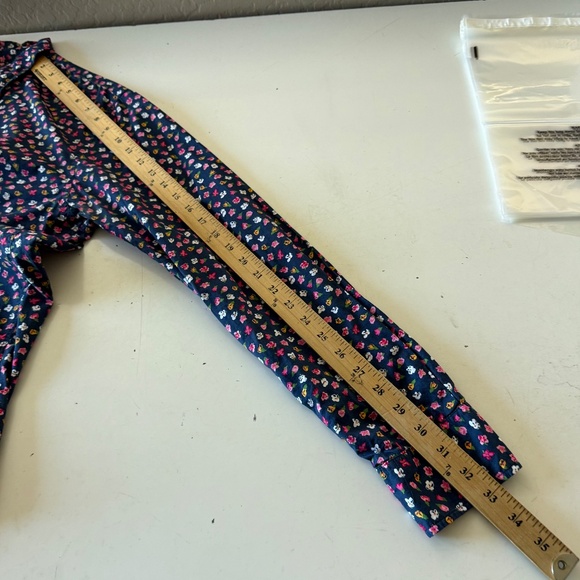 Bonobos Slim Fit Navy Blue Floral AOP Long Sleeve Button Down Shirt Mens LARGE - Picture 6 of 7